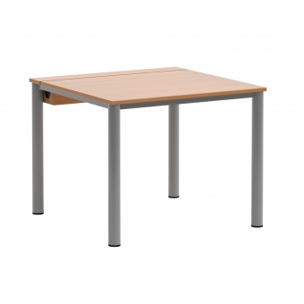 EDV-Tisch,  90x90 cm (B/T), 72 cm hoch, Holzkabelkanal mit Deckel, 